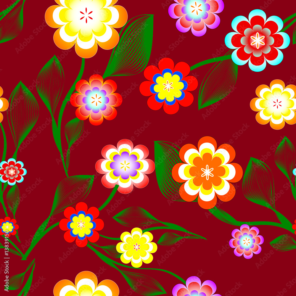 seamless floral background. vector