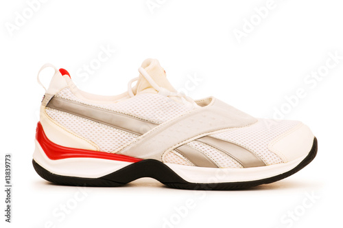 Sporty shoe isolated on the white background
