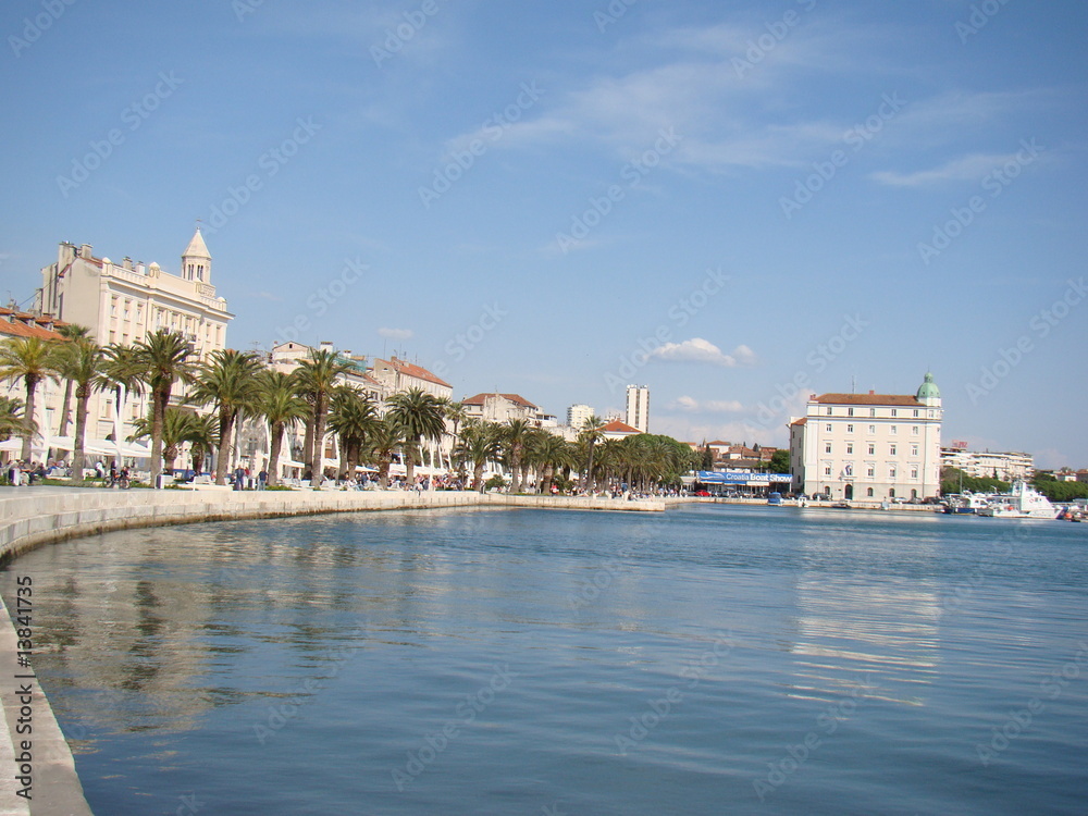 Panorama of the city of Split, Croatia