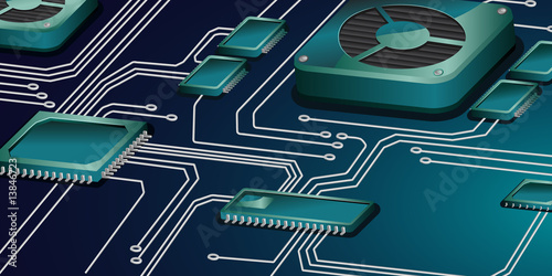 abstract motherboard vector circuit background