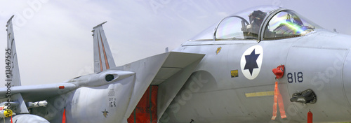 Tableau sur toile israeli F15 fighter airplane