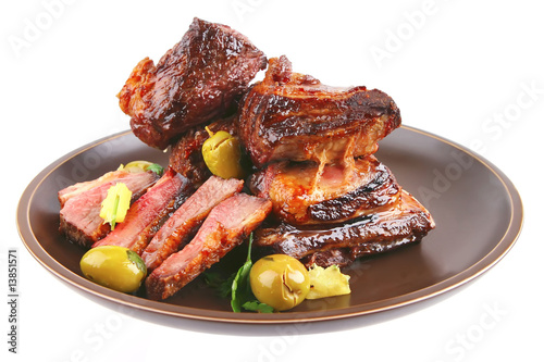 roast ribs on dish