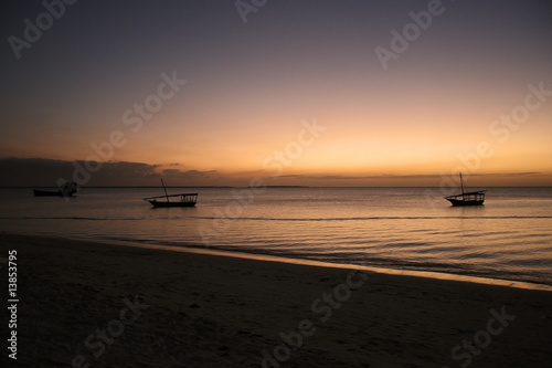 anochece en Zanzibar