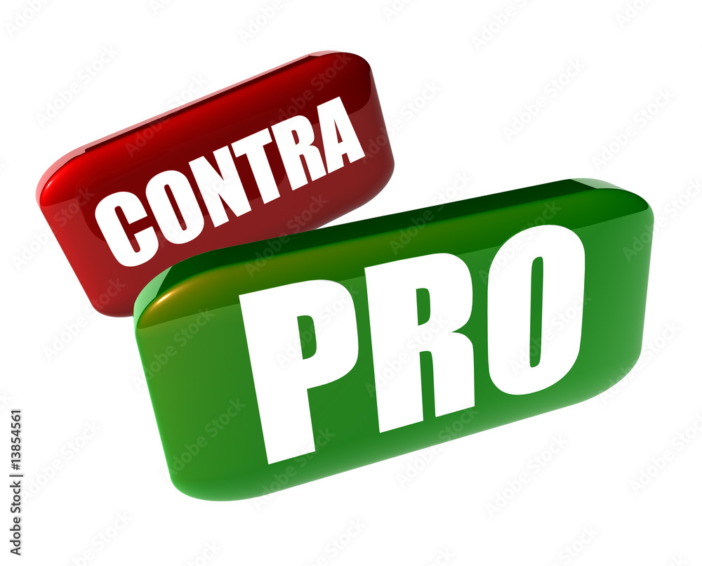 Pro und Contra StockIllustration Adobe Stock Pro und Contra StockIllustration Adobe Stock