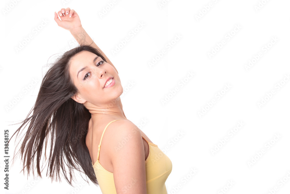 Obraz premium happy young woman