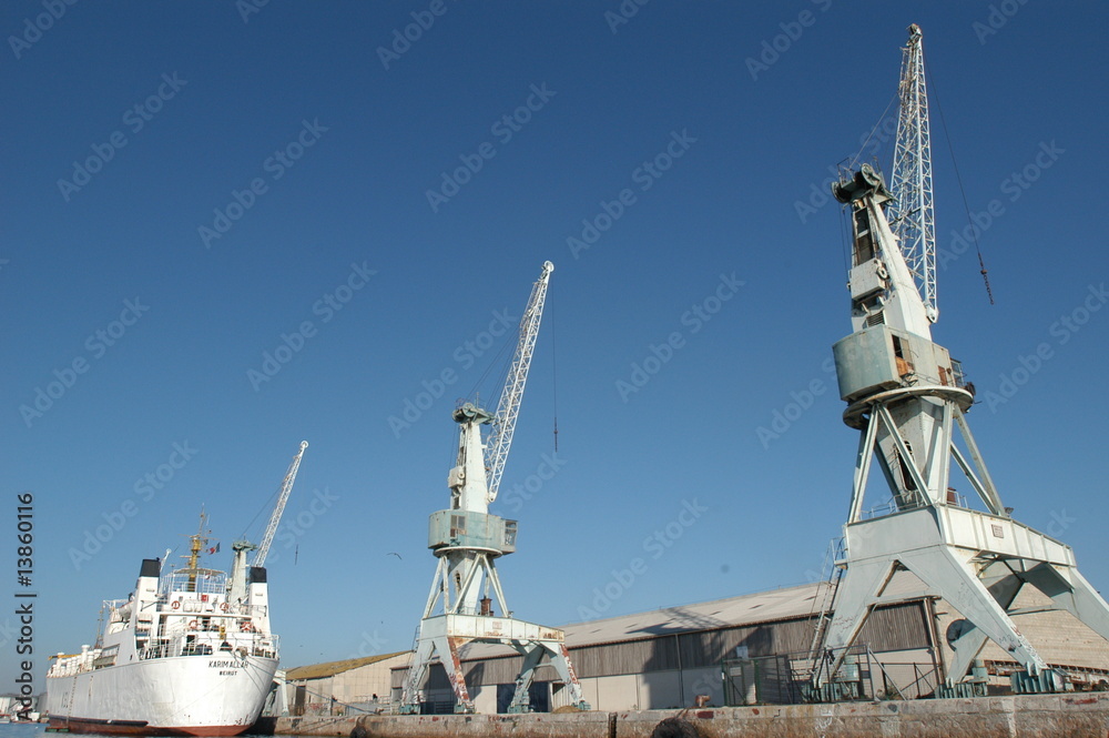 Obraz premium grue portuaire