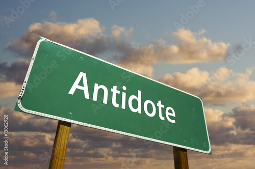 Antidote Green Road Sign