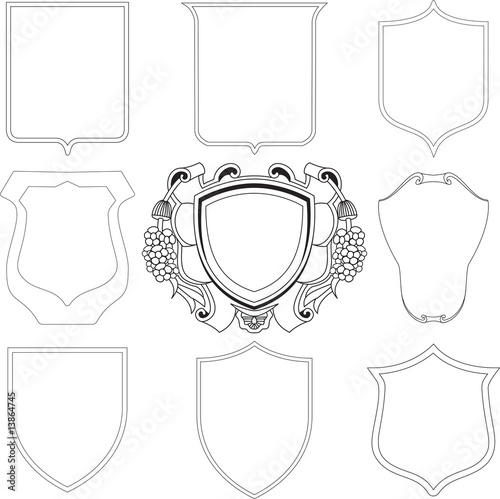 shield set 1 b/w