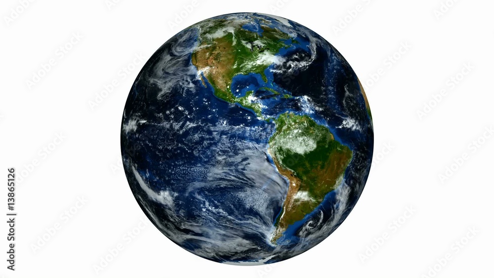 Looping Earth animation without extra lights or shadows