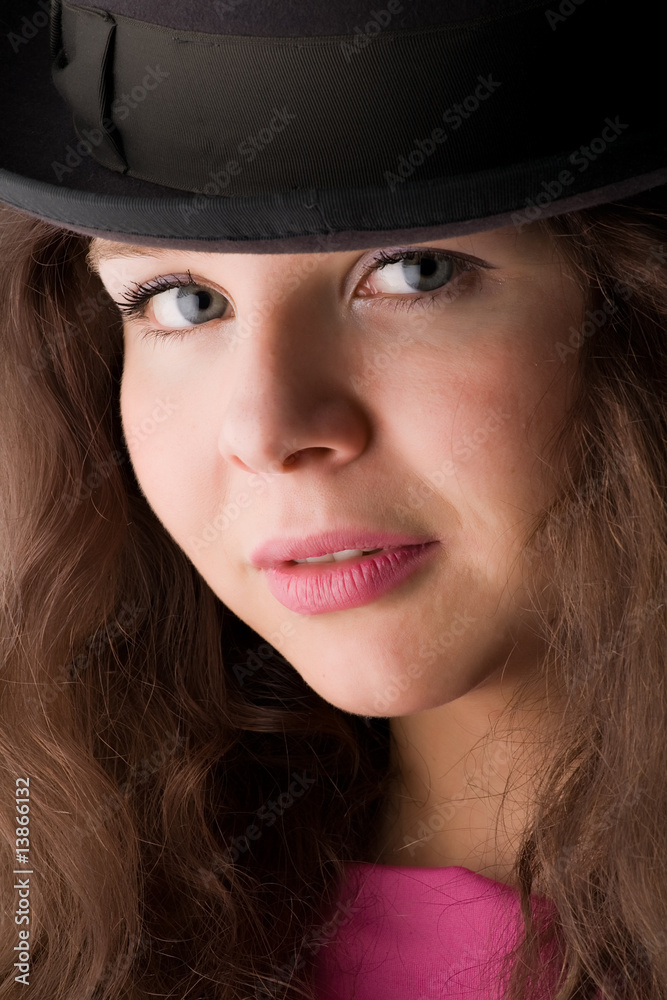 beautiful girl in hat beautiful girl in hat