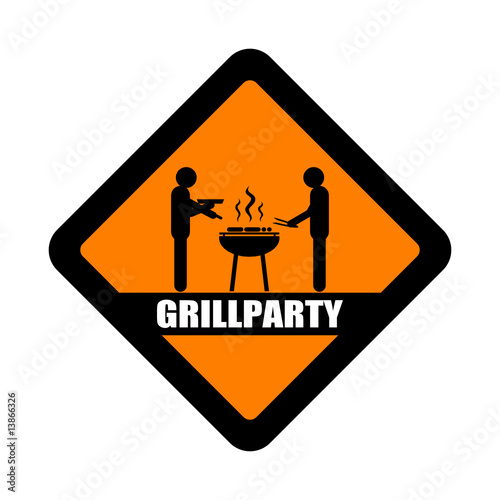 schild grillparty (aussuchen)
