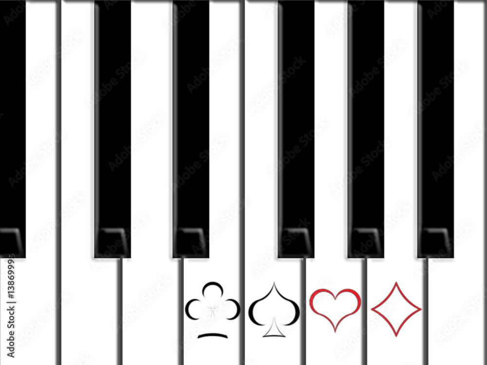 Fototapeta premium piano and suits