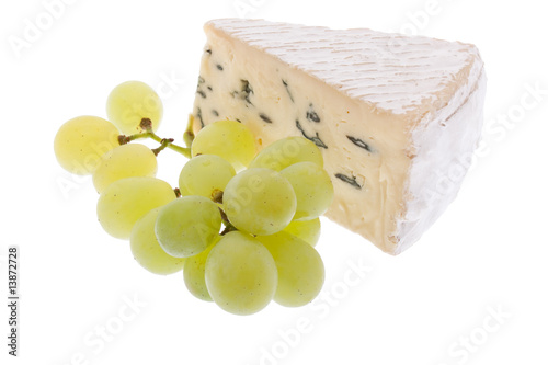 Blauschimmelkäse mit Weintrauben