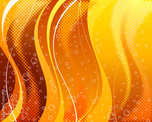 Abstract carbonated drink background, vector layered.