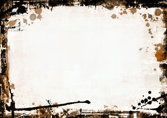 Computer designed grunge border