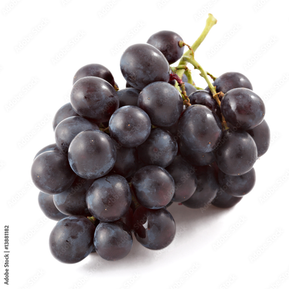 Bunch of black grapes isolated Bunch of black grapes isolated