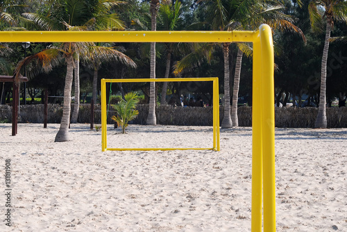Football Gate at the Beach