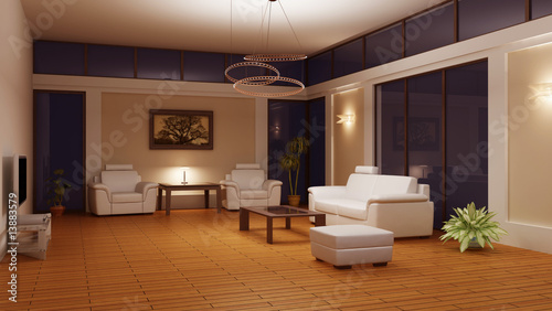 Modern interior of a room