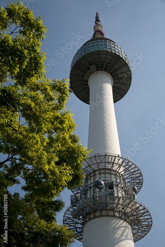 Photography Funkturm auf dem Namsan-Hügel über Seoul
