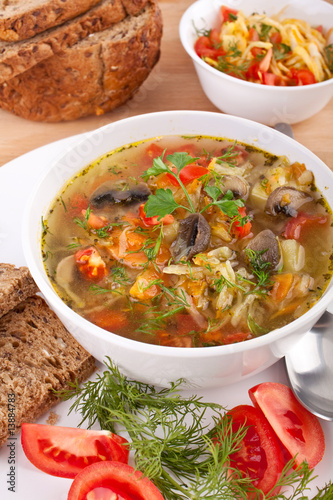 cabbage and mushroom soup