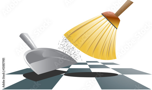 Broom and dustpan