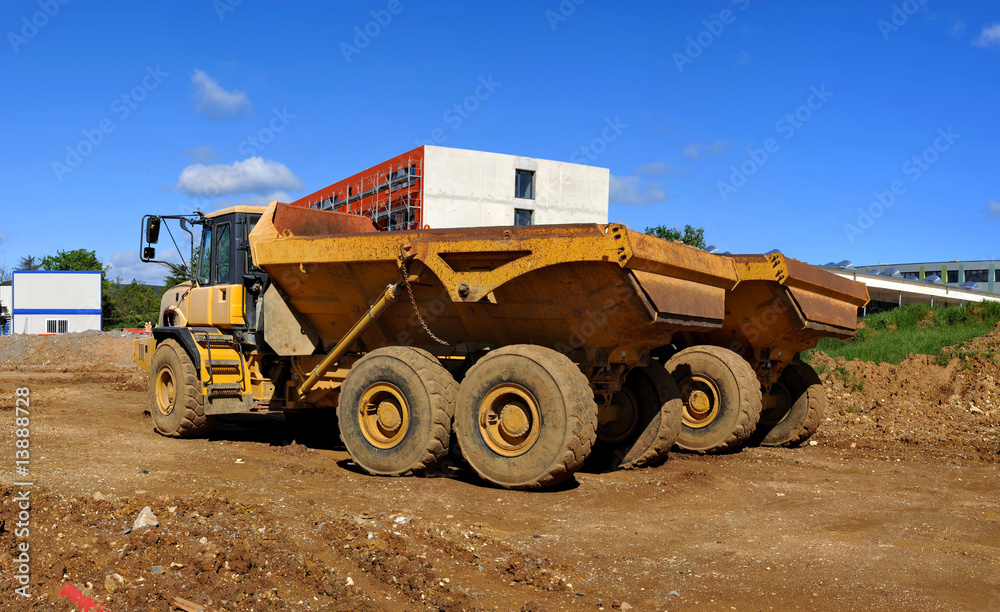 Obraz premium Stitched Panorama chantier
