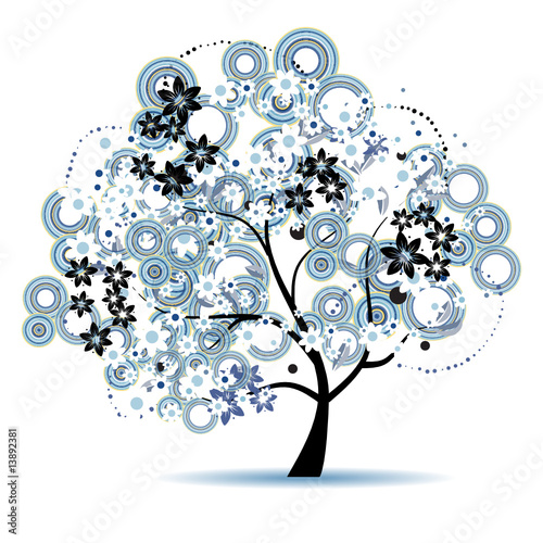 Art tree beautiful for your design