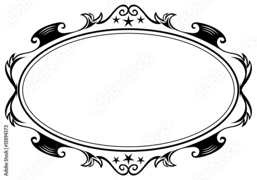 Antique oval frame