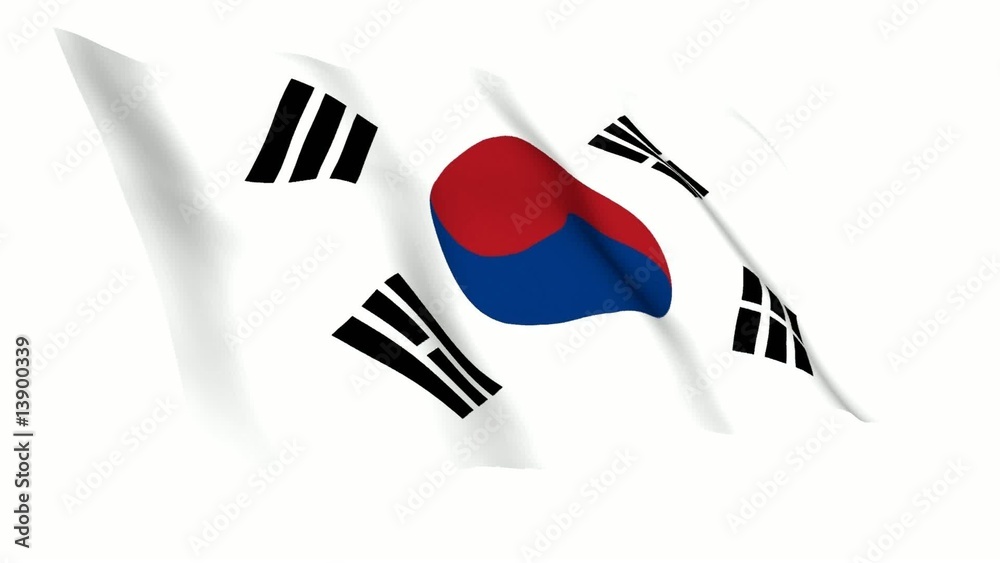 South Corea Animated Flag