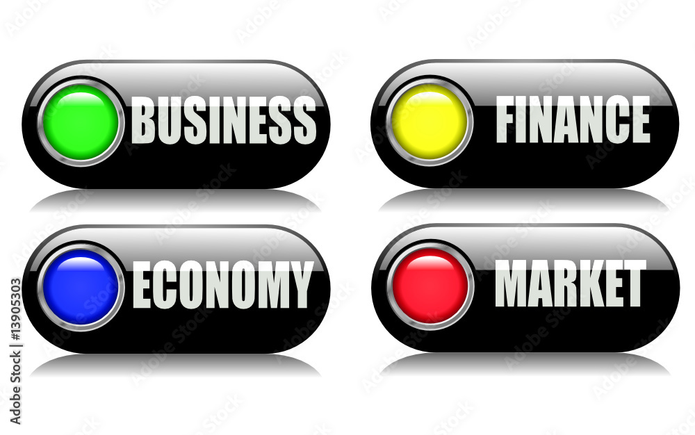 Business Economy Buttons