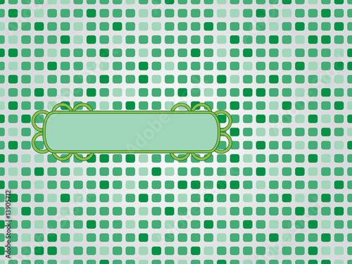 Green mosaic background