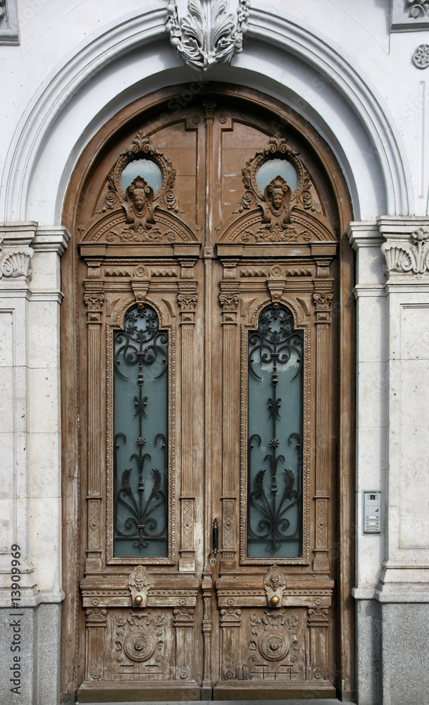 Wooden door in Valladolid, Spain