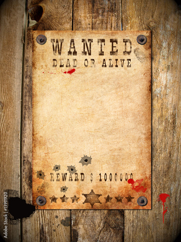 vintage wanted poster