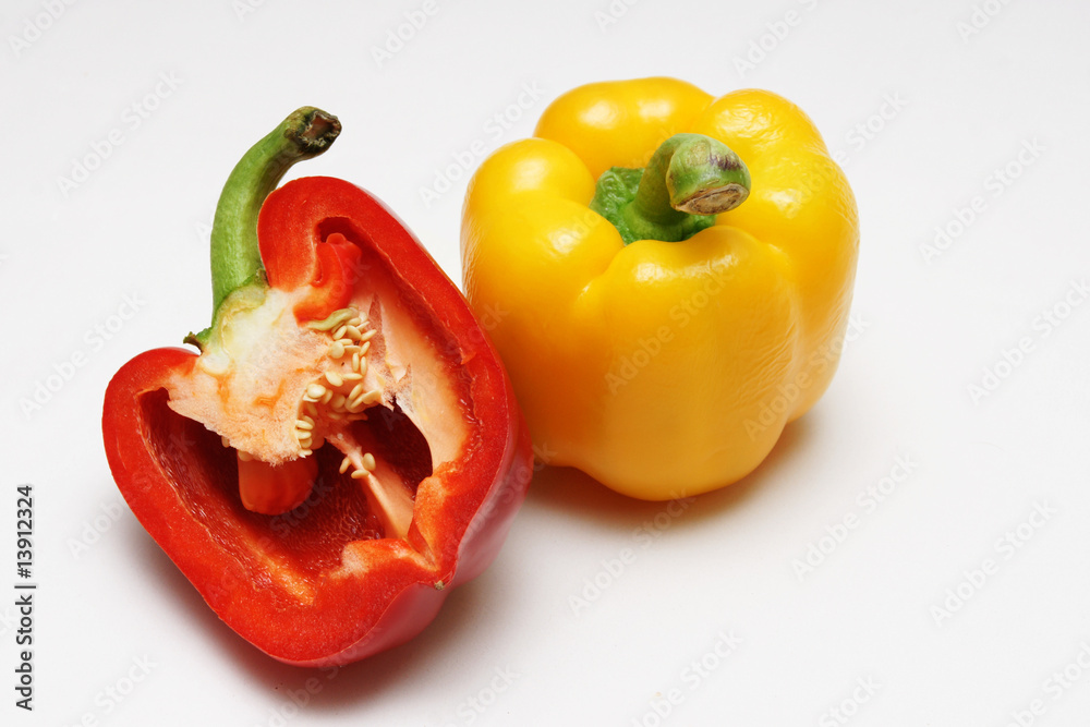 rote gelbe paprika rote gelbe paprika