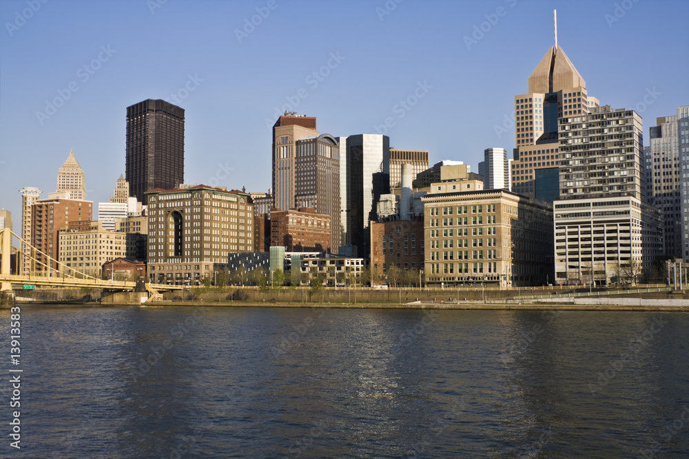 Downtown Pittsburgh accross the river