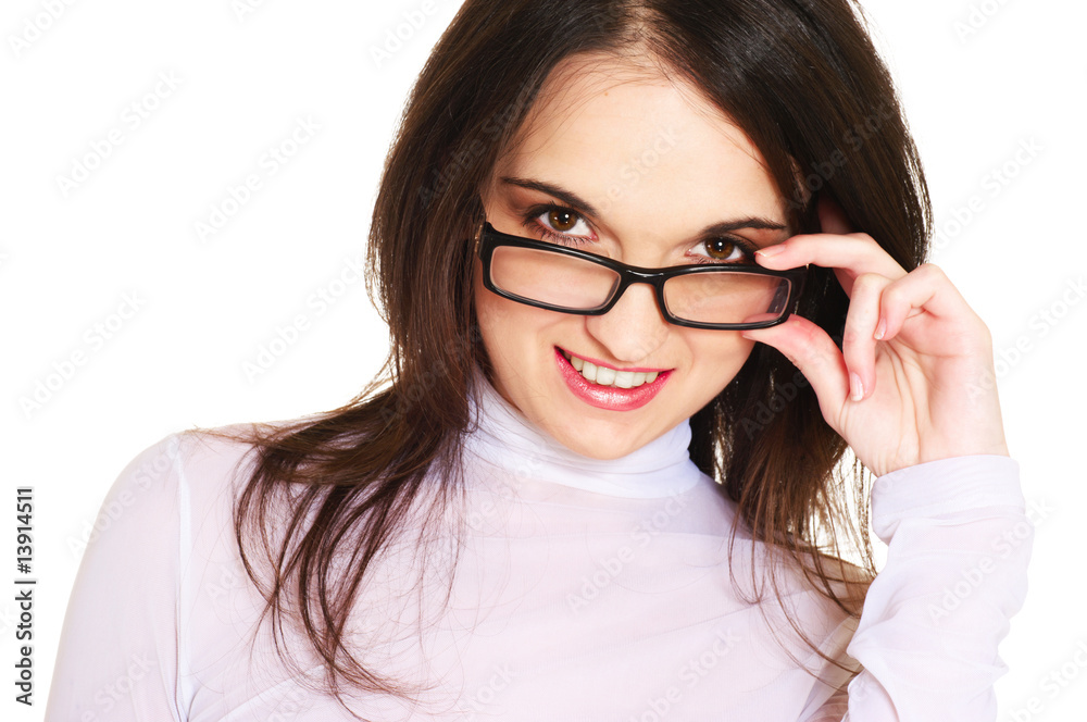 woman with spectacles