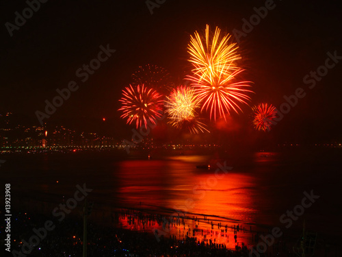 fireworks on the beach