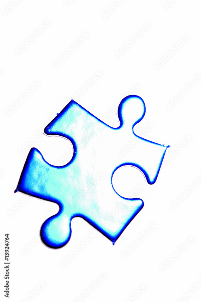 Jigsaw puzzle piece on white background Jigsaw puzzle piece on white background