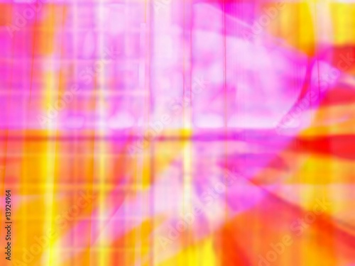 Vibrant yellow red and pink computer generated image