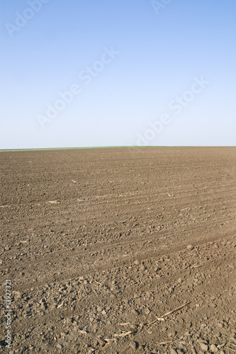 Agriculture field ready for seeding