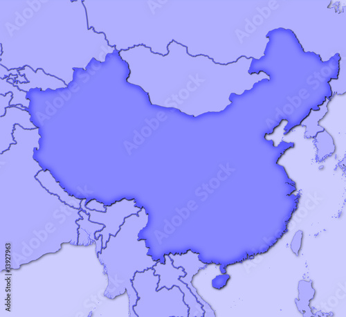 China  Landkarte
