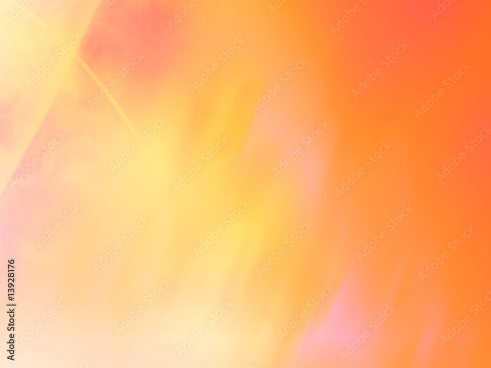 Obraz premium Orange, pink and yellow computer generated image