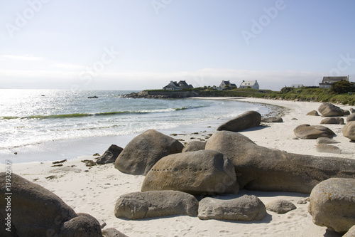 rocks on a beach in brittany © minik