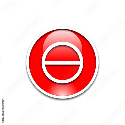Bouton Glossy Interdit Rouge2