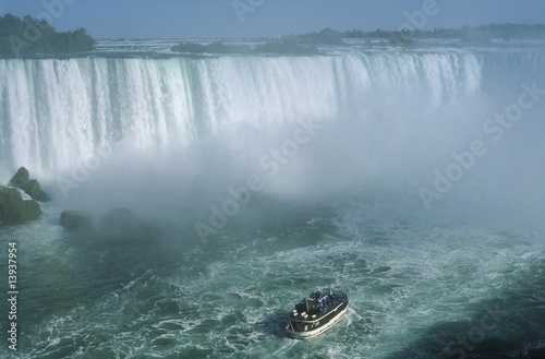 Niagara Falls and the Maid of the Mist, Ontario, Canada photo