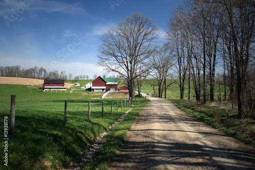 Konstfotografi Amish Farm