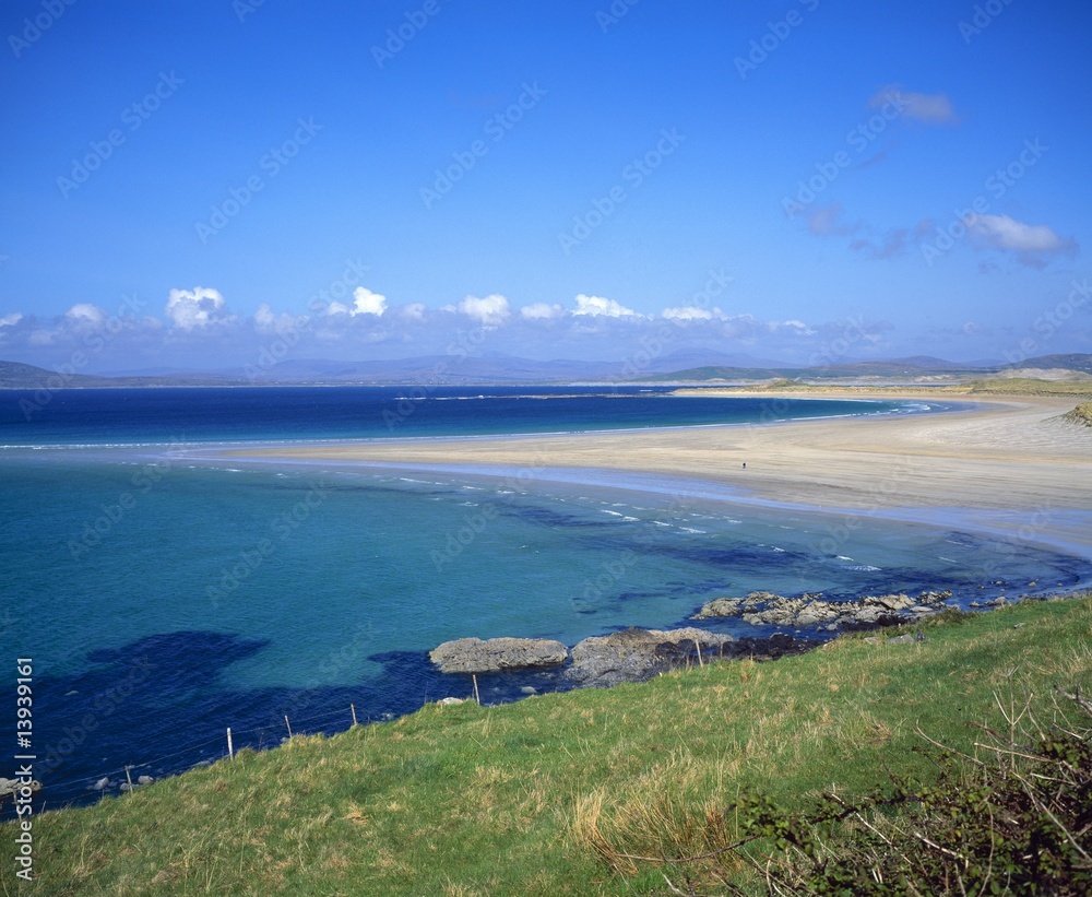 Irish seascape and beach