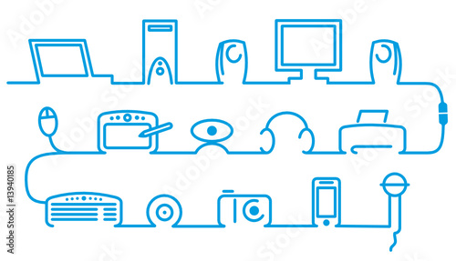 Symbols of computer technics