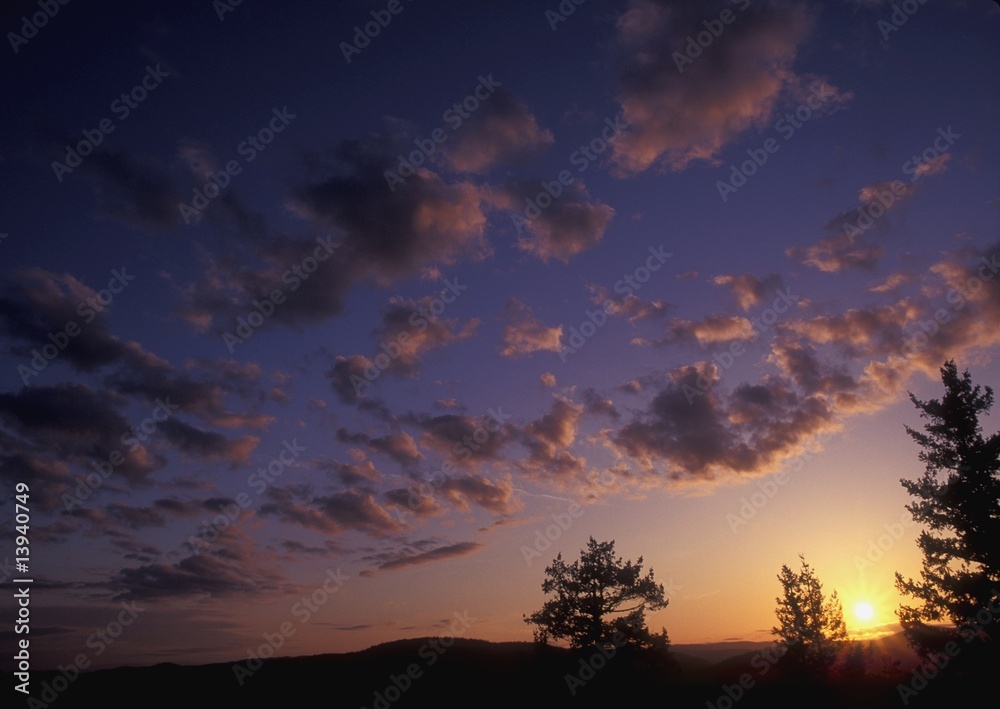 Fototapeta premium Scenic sunset