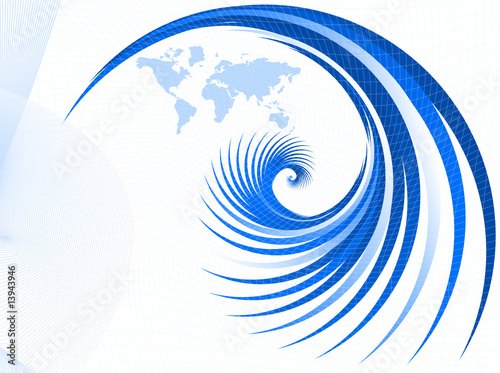 Illustration of abstract background and map
